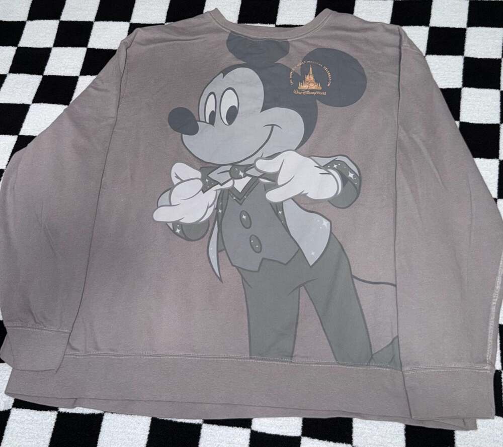 Walt Disney World 50th Anniversary Mickey Mouse Graphic Pullover Sweatshirt